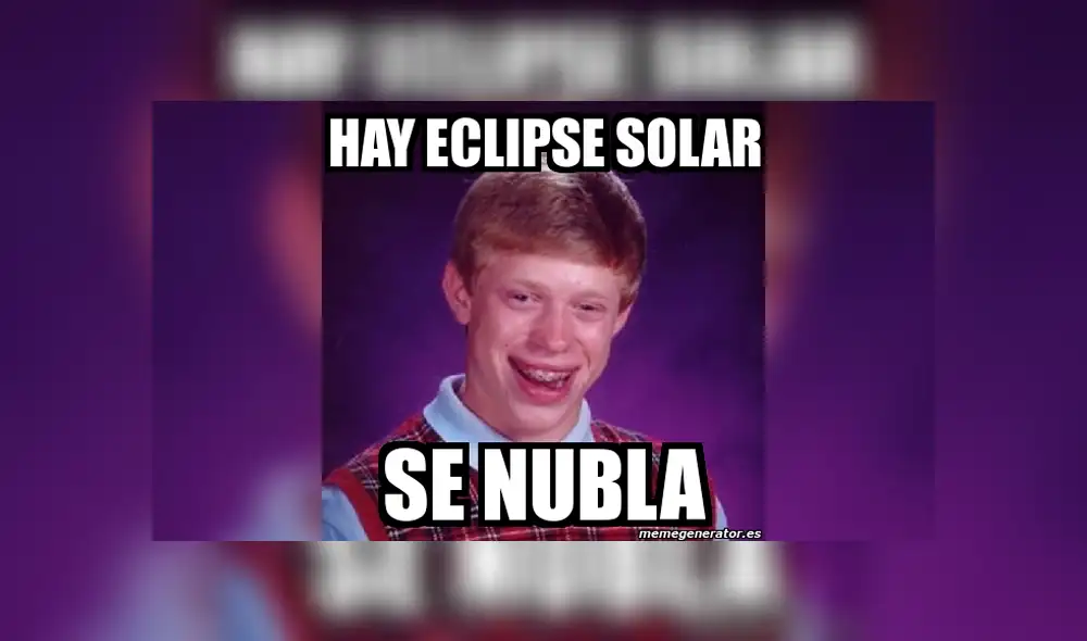 Varias usuarios crearon divertidos memes del eclipse solar total que miles de sudaméricanos verán este 2 de julio. Foto: captura Varias usuarios crearon divertidos memes del eclipse solar total que miles de sudaméricanos verán este 2 de julio. Foto: captura