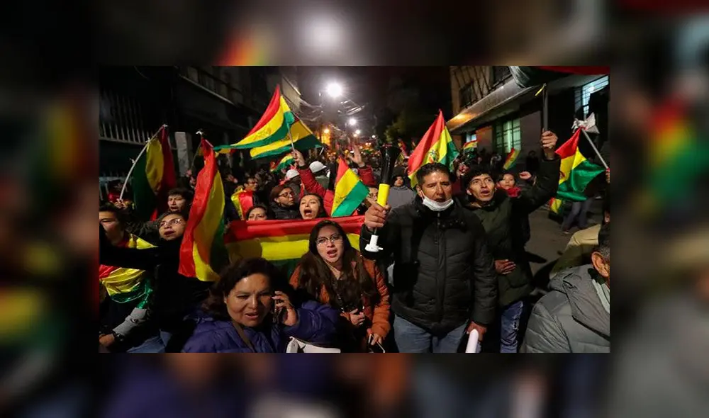 Los bolivianos llevan varias semanas en protesta por considerar que Evo Morales se reeligió mediante un fraude. Foto: EFE Los bolivianos llevan varias semanas en protesta por considerar que Evo Morales se reeligió mediante un fraude. Foto: EFE