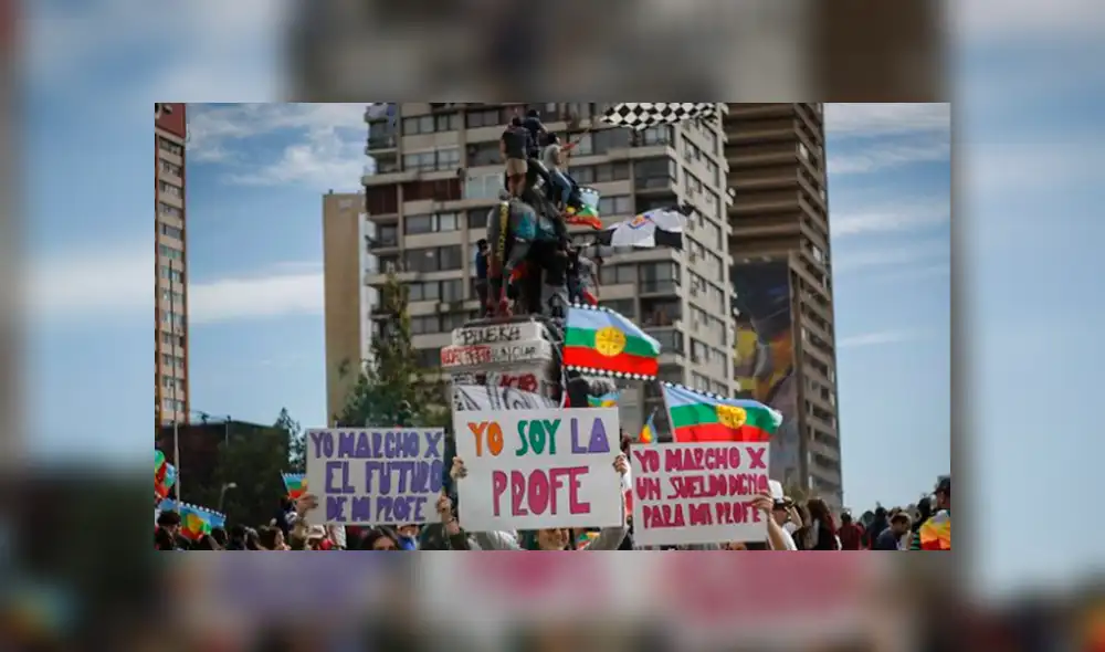 Las protestas no paran en Chile. Las protestas no paran en Chile.