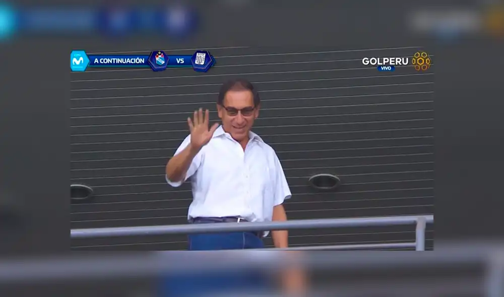 Martín Vizcarra observa la final entre Alianza Lima y Sporting Cristal [VIDEO]