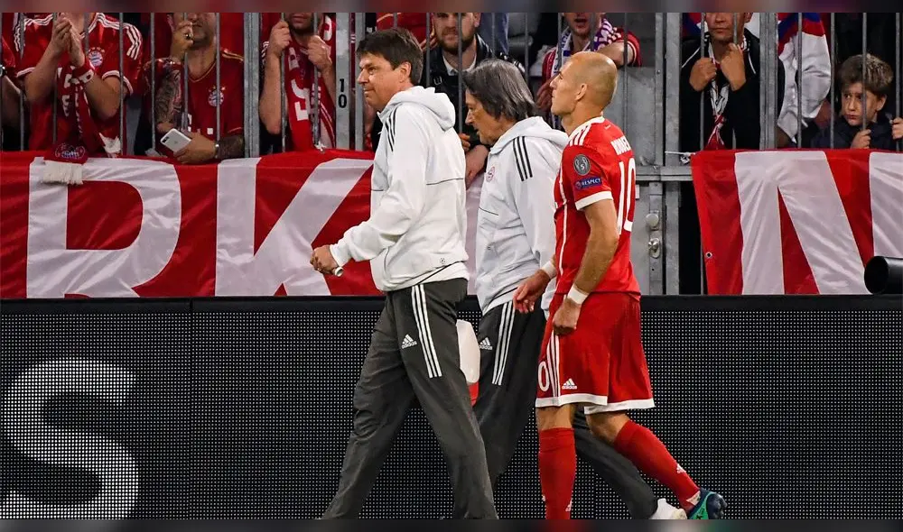 Real Madrid vs Bayern Munich: así fue la lesión de Robben [VIDEO]