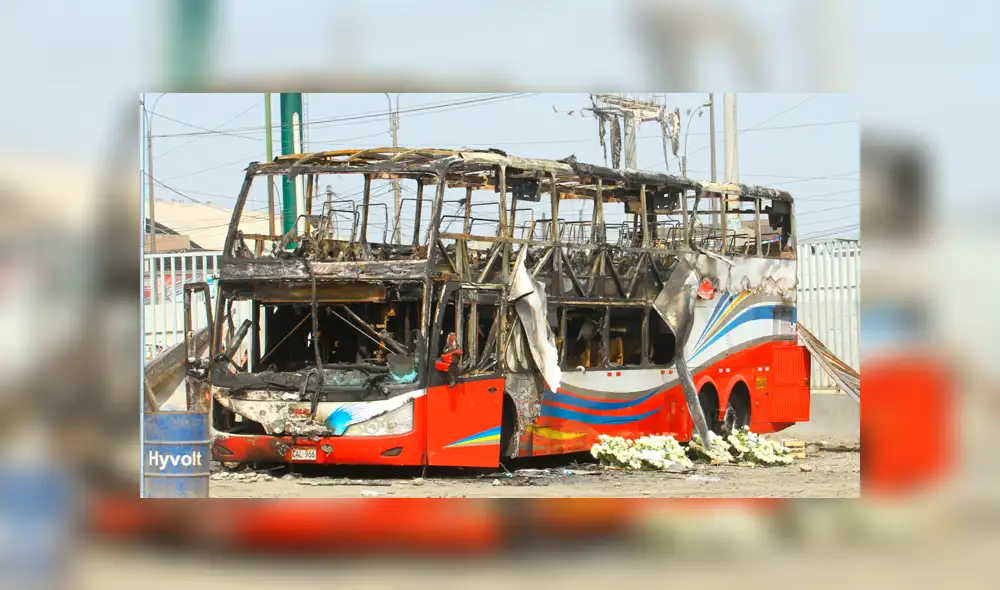 Incendio en Fiori: Bus de la empresa Sajy era adaptado [VIDEO]