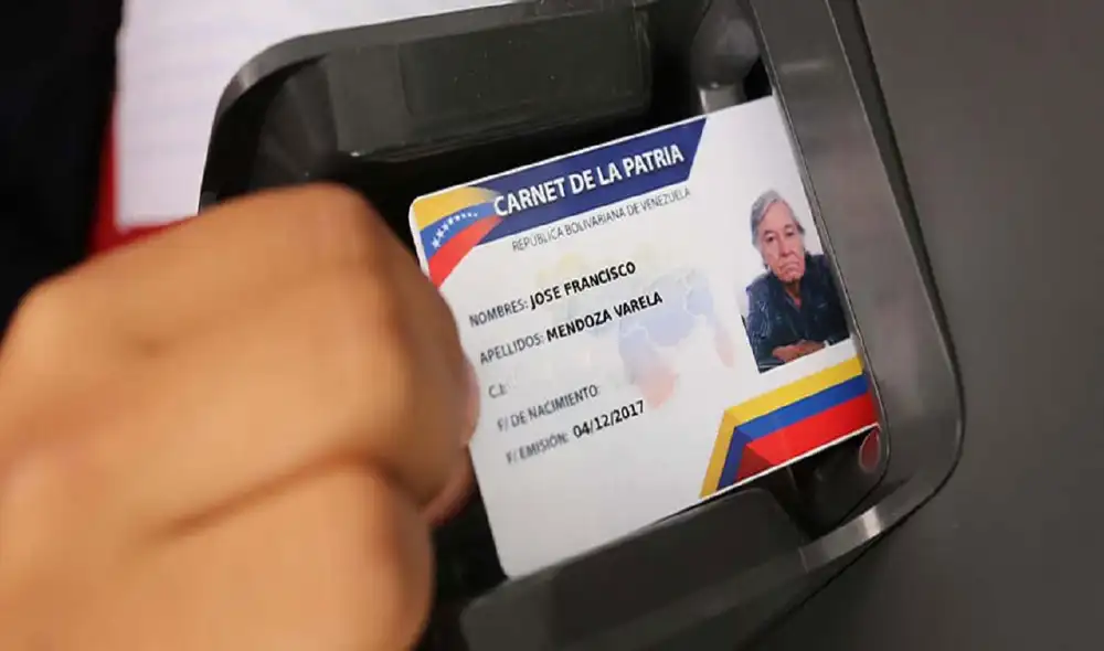 El Carnet de la Patria es ampliamente utilizado en Venezuela, ante los embates de la crisis económica. Foto: difusión El Carnet de la Patria es ampliamente utilizado en Venezuela, ante los embates de la crisis económica. Foto: difusión