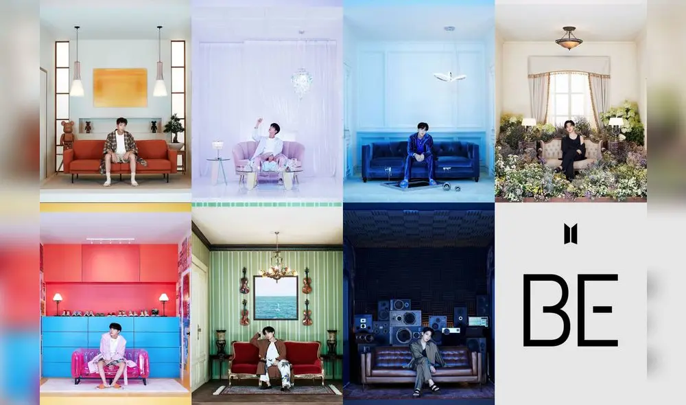 Portadas individuales de los miembros de BTS para el álbum BE. Foto: composición LR / Big Hit