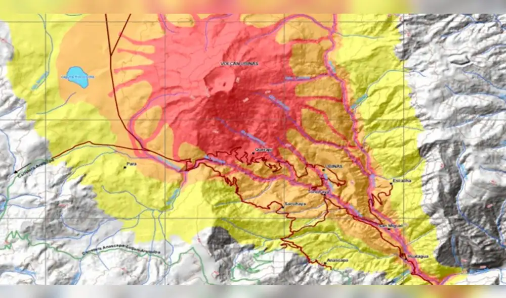 Eventual erupción del volcán Ubinas afectaría a seis centros poblados de Moquegua 
