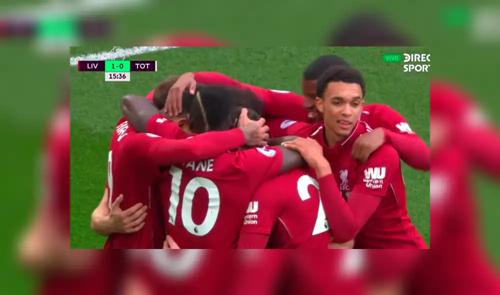 Liverpool vs Tottenham: testarazo perfecto de Roberto Firmino para anotar el 1-0 [VIDEO]