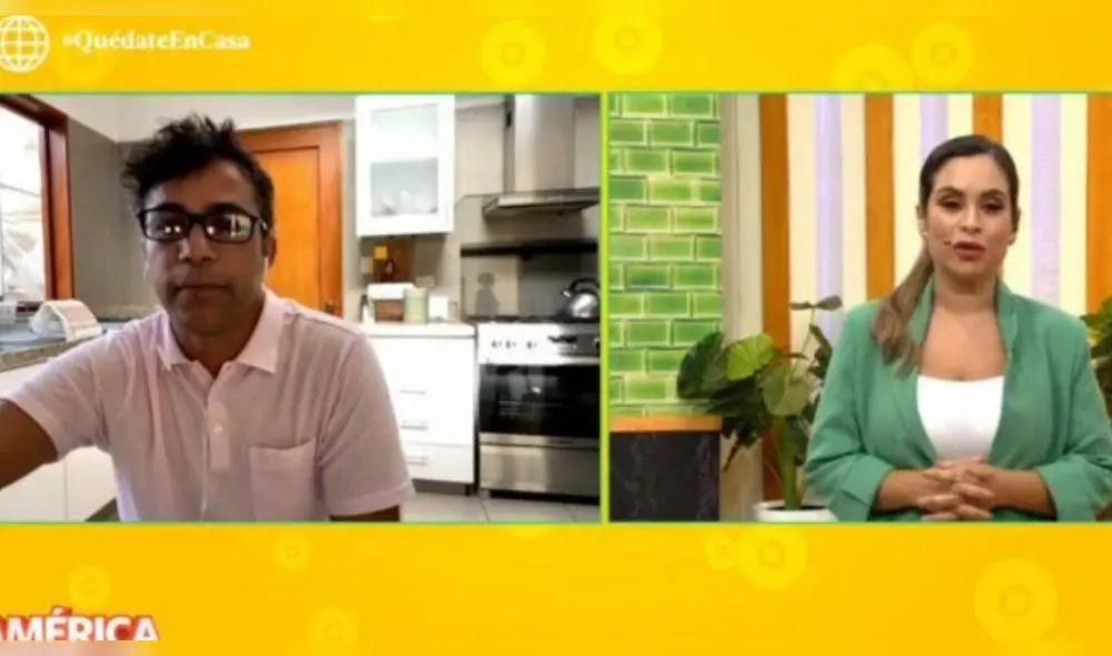 Renzo Schuller conduce América Hoy desde su casa Renzo Schuller conduce América Hoy desde su casa