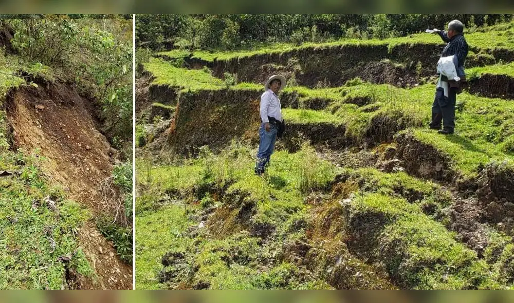 Cerro amenaza a mil familias de Vilcabamba en Cusco Cerro amenaza a mil familias de Vilcabamba en Cusco