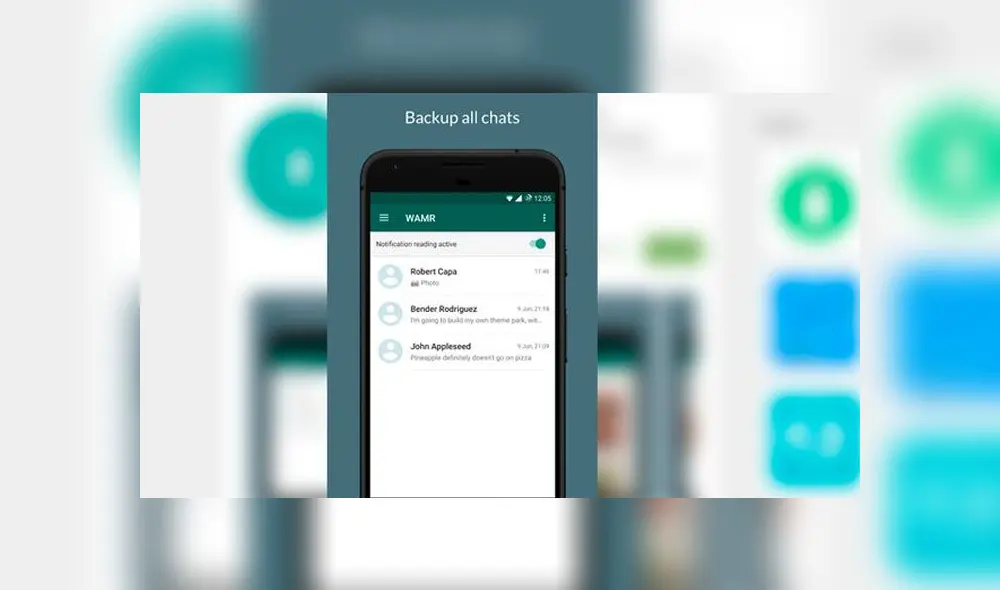 La aplicación no hace que el mensaje de WhatsApp vuelva.