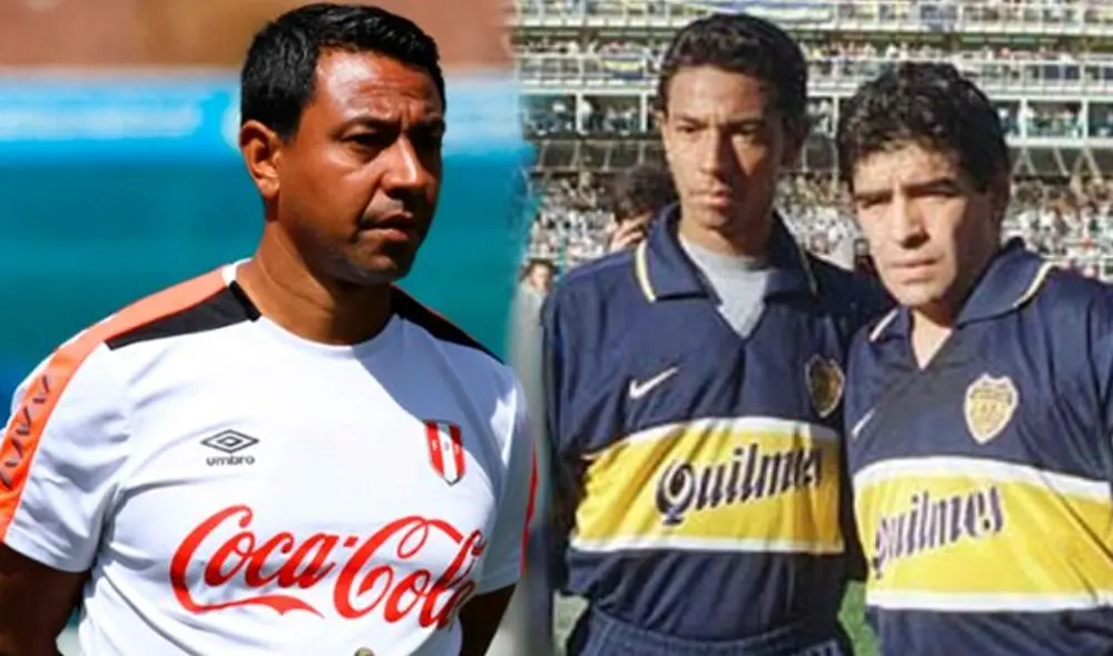Nolberto Solano recuerda con cariño a Maradona. | Foto: Archivo