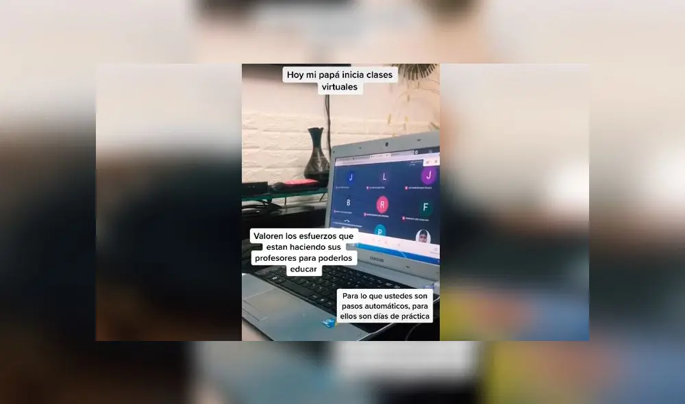 Desliza las imágenes para ver la ardua preparación que tuvo el docente sanmarquino para dar su primera charla virtual. Foto: Captura/TikTok