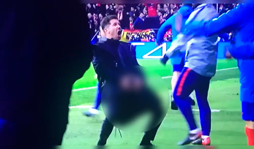 Juventus vs Atlético Madrid: El obsceno gesto de Simeone tras gol de Giménez Juventus vs Atlético Madrid: El obsceno gesto de Simeone tras gol de Giménez