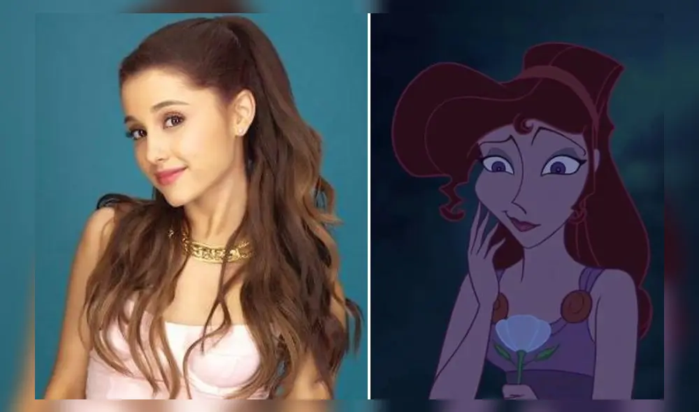 Ariana Grande como Megara. Créditos: composición