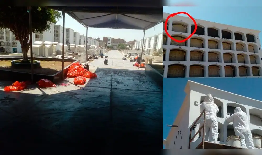 Material permaneció en el cementerio hasta la mañana de hoy.