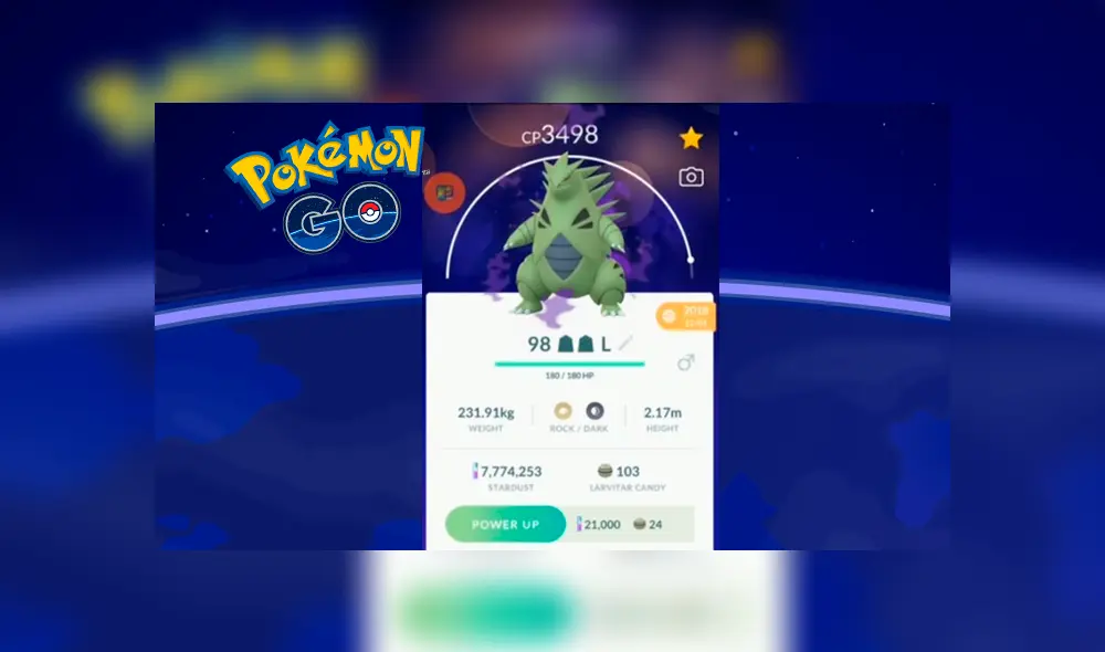 Los Pokémon oscuros se verán así en Pokémon GO.
