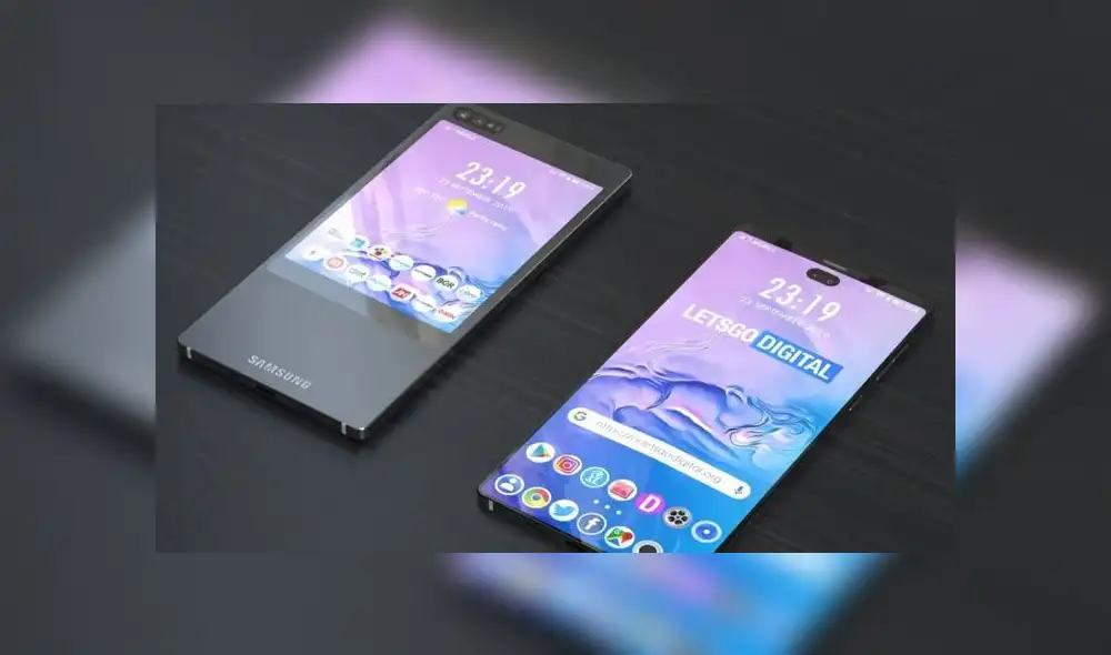 Así el nuevo móvil Samsung doble pantalla.
