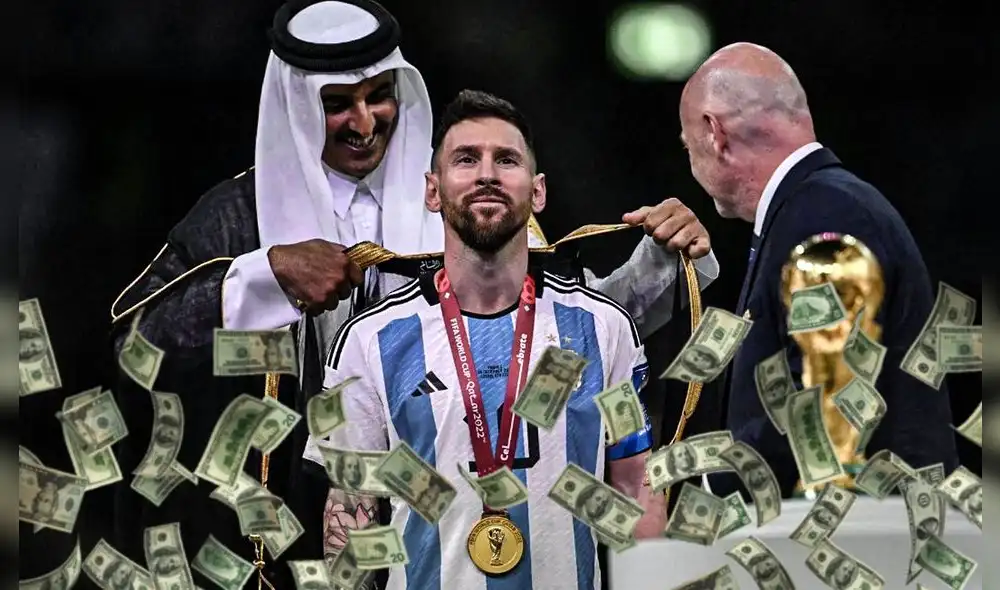 Lionel Messi ganó por primera vez la Copa del Mundo en Qatar 2022. Foto: composición LR/AFP