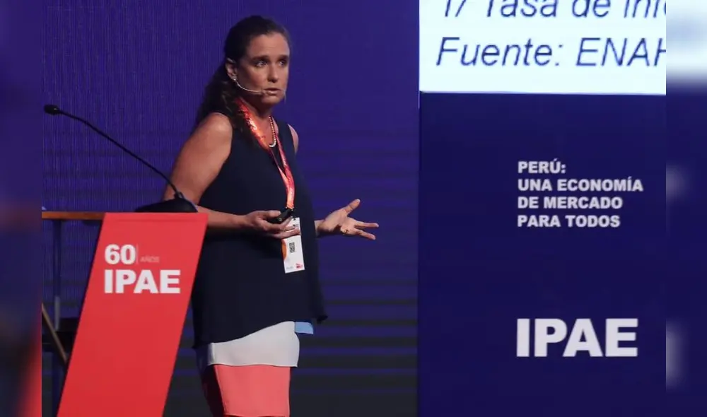 Claudia Cooper, presidenta de la BVL. Claudia Cooper, presidenta de la BVL.