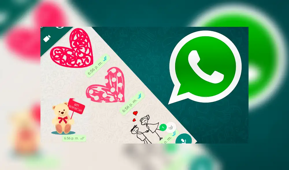 Vía WhatsApp: El servicio ya posee stickers por ‘San Valentín’ y así puedes obtenerlos [FOTOS]