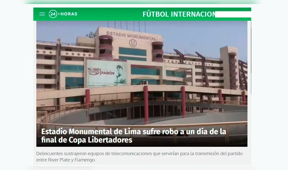 River vs Flamengo: prensa internacional informó sobre el robo en el estadio Monumental.