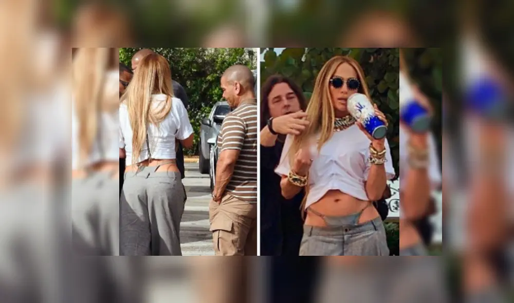 Jennifer Lopez muestra su tanga con atrevido pantalón por las calles de Miami [FOTOS]