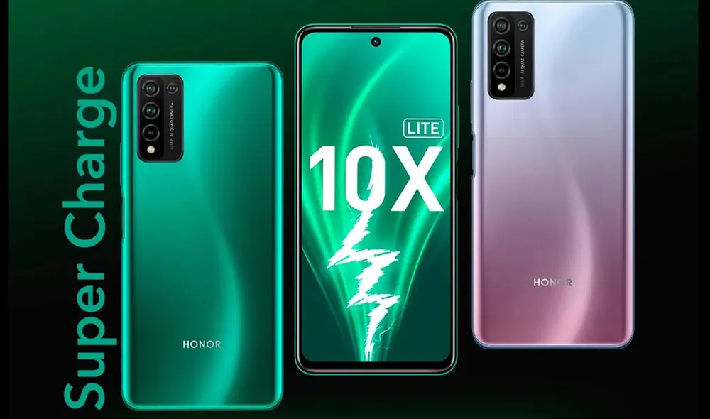 El Honor 10X Lite llega con un panel IPS LCD de 6,67 pulgadas de tamaño. Foto: Honor