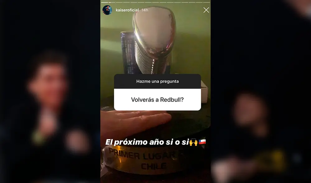 Kaiser confirmó que volverá a competir en la Red Bull 2020