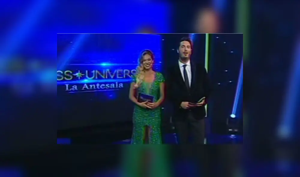 YouTube: Cristian Rivero se equivocó en Miss Universo y Jazmín Pinedo lo corrigió en vivo