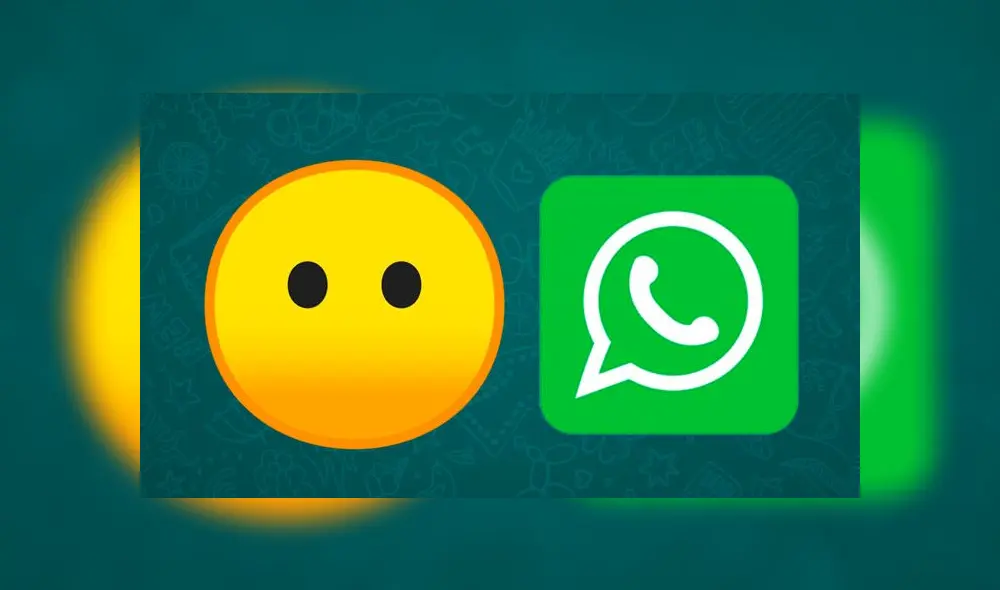Emoji de WhatsApp de la "cara sin boca".