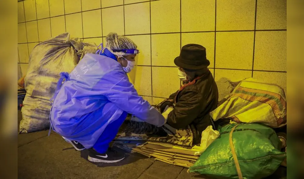 Seis de las 34 personas atendidas aceptaron ser trasladadas a un albergue temporal. Créditos: Municipalidad de Lima