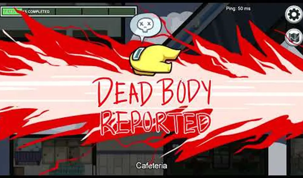 Reportar una muerte en Among Us. Foto: captura Among Us