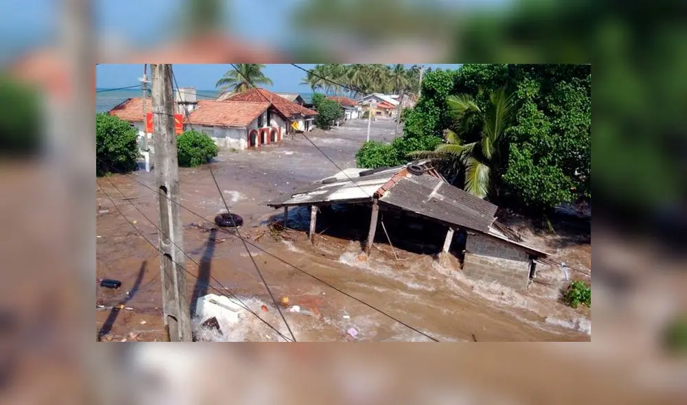 Tsunami en Indonesia. Año 2004. Foto: AFP.