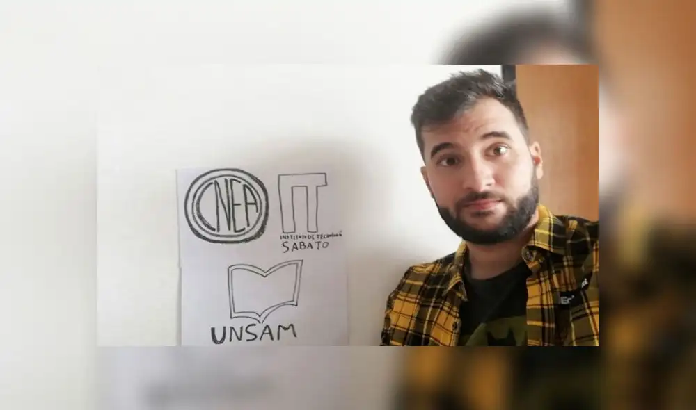 El joven obtuvo una mención de honor por su trabajo. Fuente: Twitter. El joven obtuvo una mención de honor por su trabajo. Fuente: Twitter.