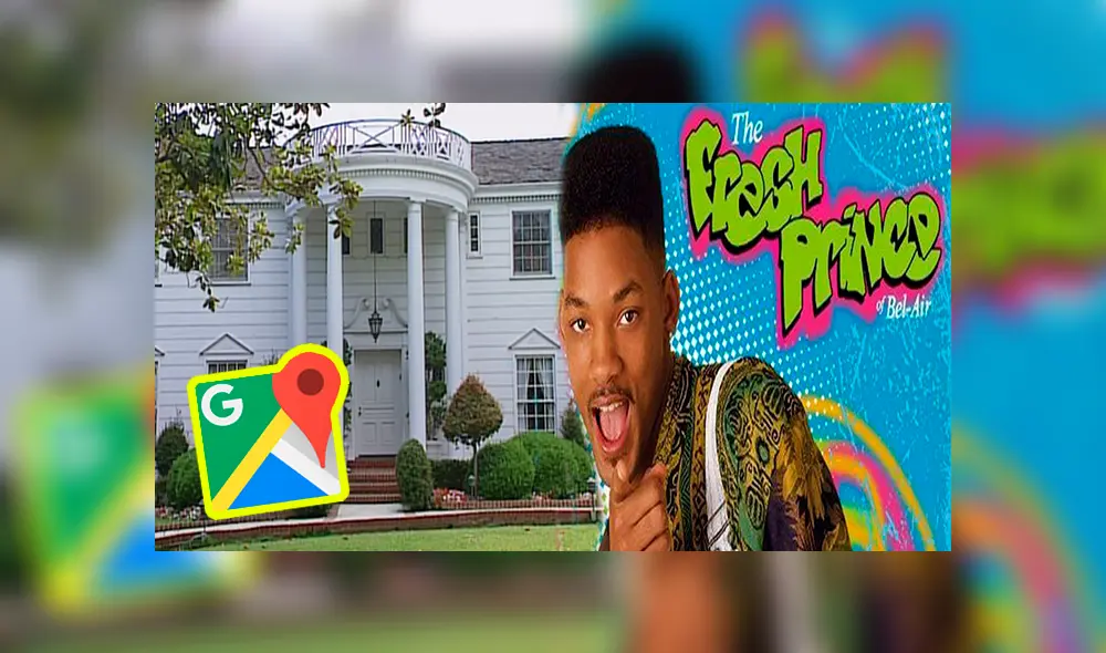 Desliza las imágenes de Google Maps para observar la casa que fue empleada para grabar ‘El Príncipe del Rap’. Desliza las imágenes de Google Maps para observar la casa que fue empleada para grabar ‘El Príncipe del Rap’.