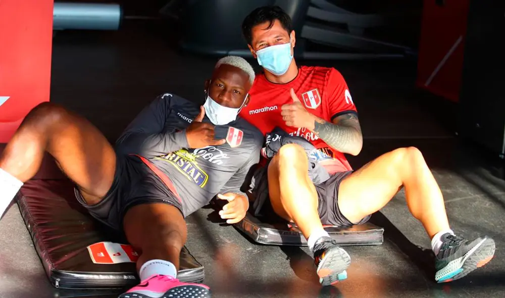 Primer entrenamiento de Gianluca Lapadula con la Bicolor. Foto: Selección peruana.