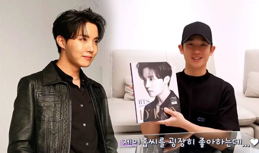 Unboxing de revista Dicon Korea, versión J-Hope, con actor Jung Hae In. Foto: composición La República / Dicon Korea