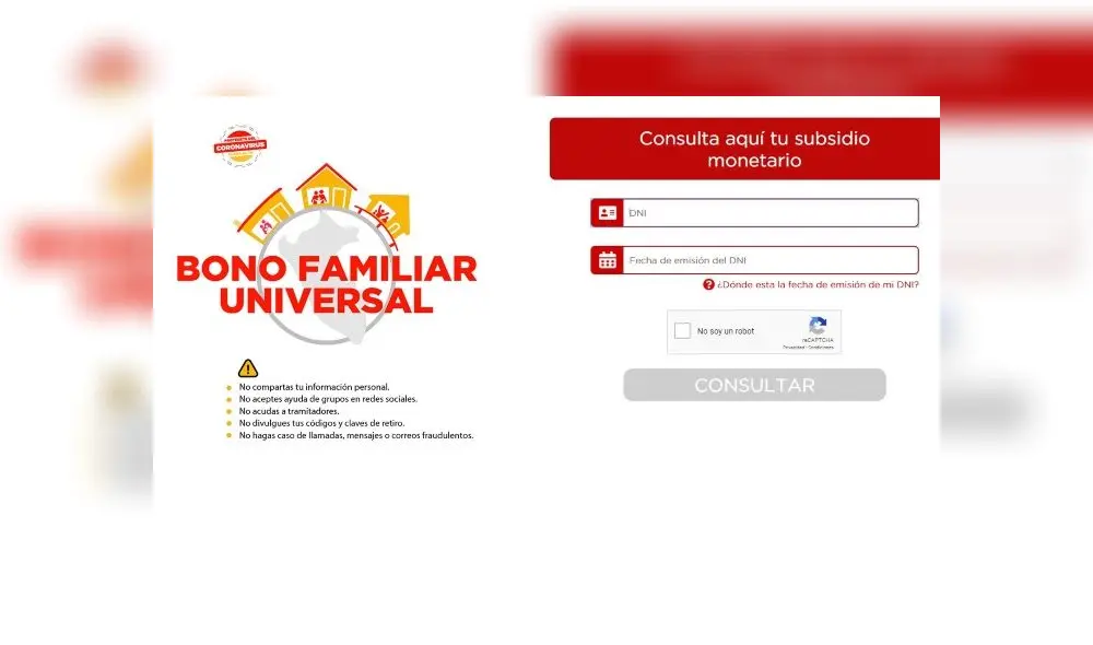 Bono Familiar Universal Bono Familiar Universal