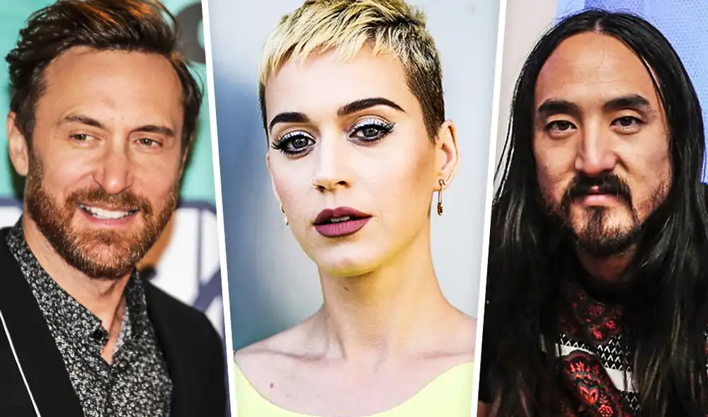 La fiesta contará con la presencia de reconocidos artistas como David Guetta, Katty Perry, Steve Aoki y Tiësto. Foto: Composición.