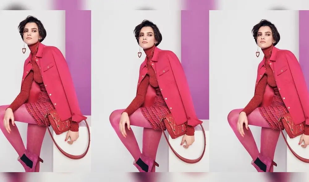 Fotografía promocional de archivo cedida por Escada donde aparece la modelo brasileña Eloísa Fontes. Foto: EFE