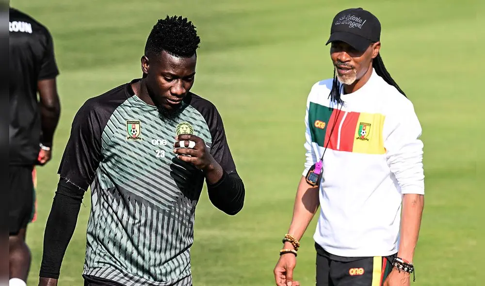 André Onana solo atajó ante Suiza en el Mundial Qatar 2022. Foto: AFP