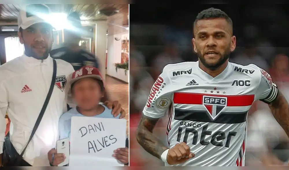 Binacional vs Sao Paulo: Dani Alves le cumple sueño a niño hincha del Poderoso del Sur.
