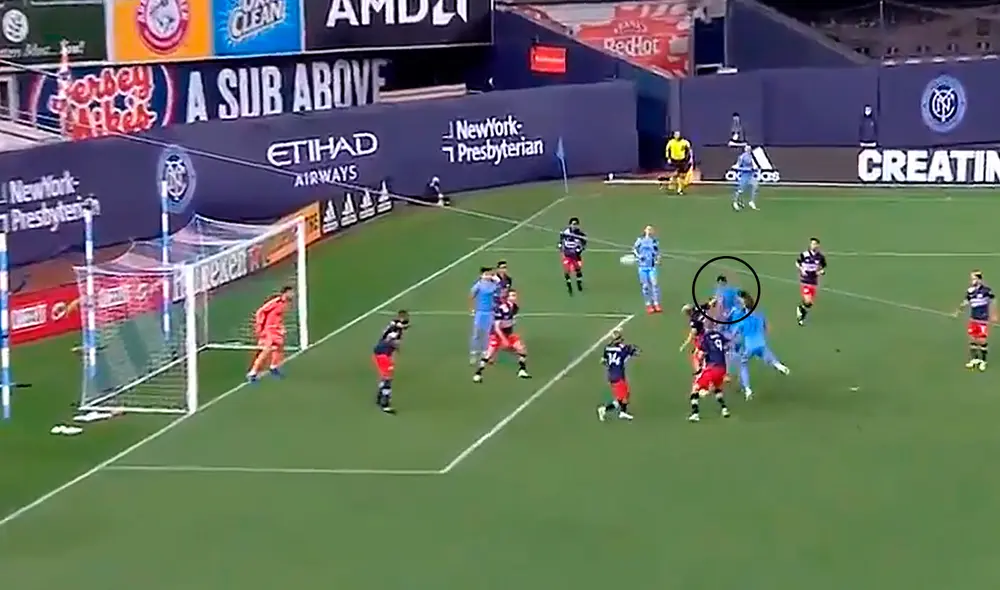 Alexander Callens lleva tres goles en el año con el New York City. Foto: Captura de Twitter
