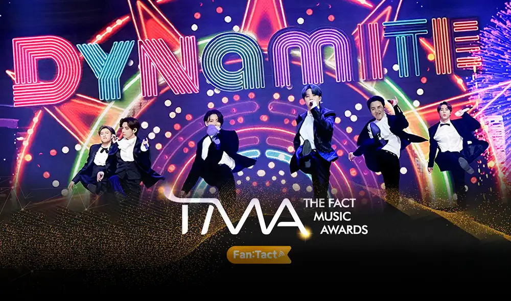 BTS presenta su canción "Dynamite" en los 2020 TMA. Foto: The Fact