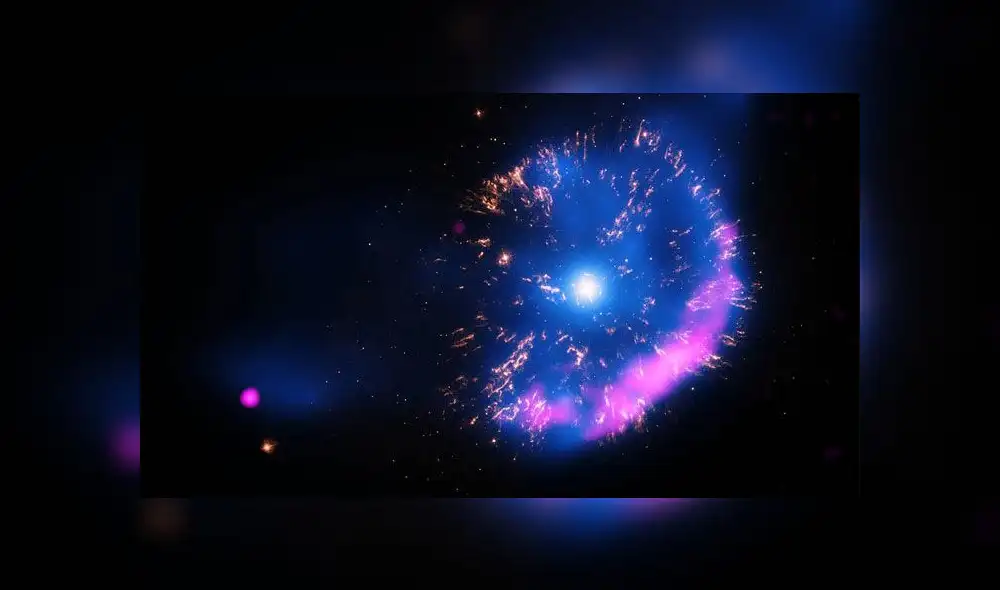 Explosión de una enana blanca, objetos estudiados por Caplan. Fuente: NASA.