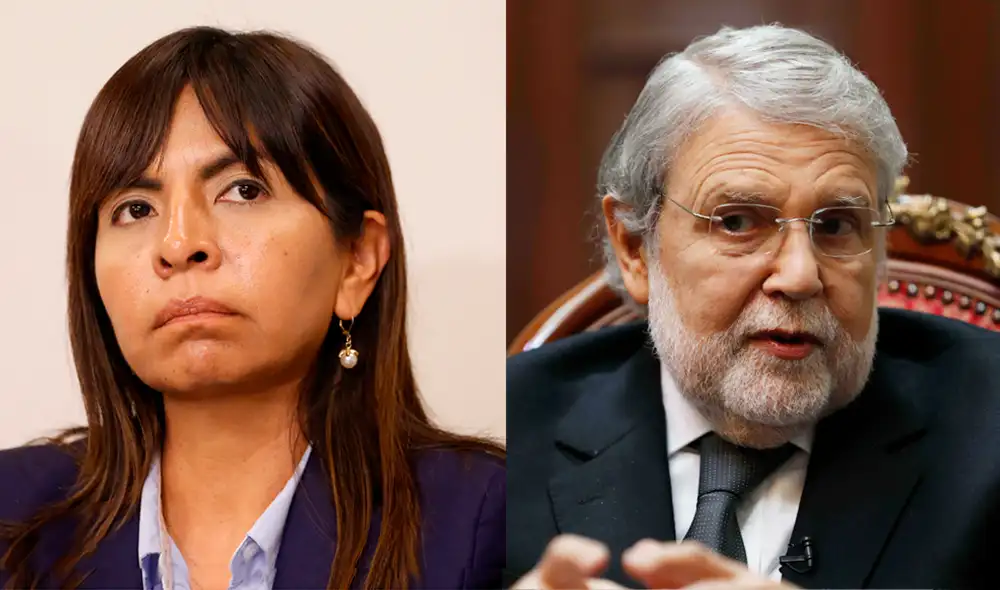 Giullina Loza reitera que ni saludó a Ernesto Blume pero video demuestra lo contrario. Composición: La República.