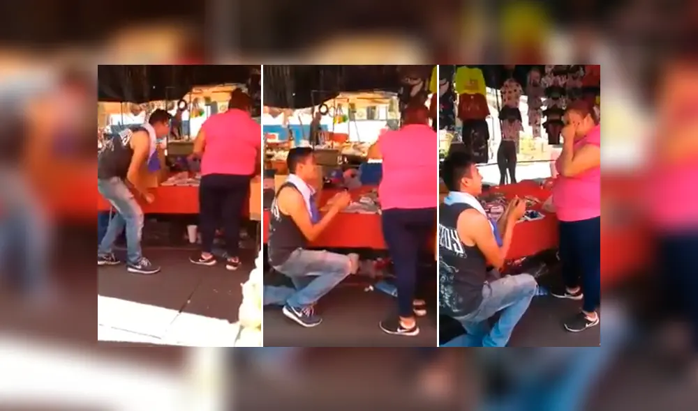 Ambulante sorprende a su novia con una conmovedora pedida de mano que la hace llorar de emoción.
