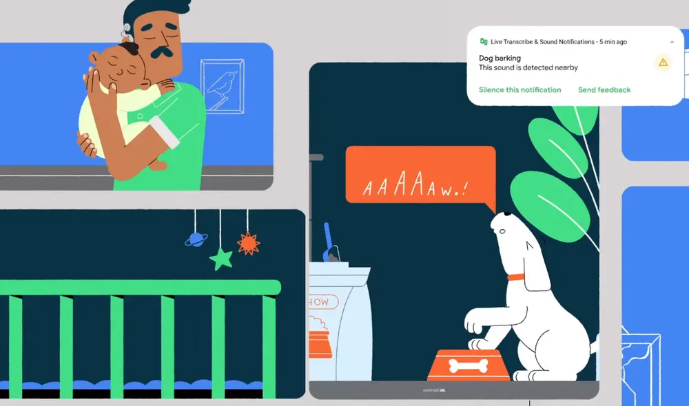 Google presenta nuevas notificaciones inteligentes para alertarnos sobre sonidos a nuestro alrededor. Foto: Google
