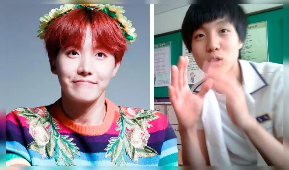 BTS: Hoseok y sus fotos de estudiante se vuelven viral. Crédito: Twitter BTS: Hoseok y sus fotos de estudiante se vuelven viral. Crédito: Twitter