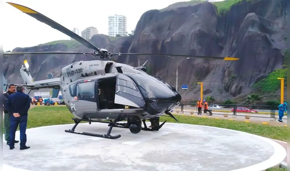 El helipuerto tiene una losa de concreto de 8 metros de diámetros y 12 centímetros de espesor, asimismo cuenta con un cerco de 1,20 metros de alto. (Foto: Andina)