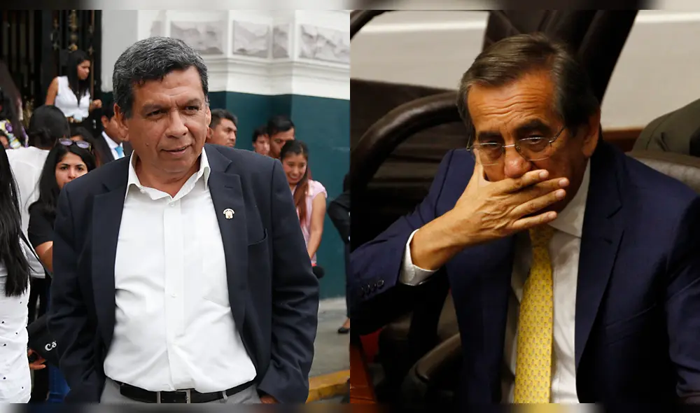 Hernando Cevallos y Jorge del Castillo protagonizaron incidente gracioso en el Pleno. Foto: La República. Hernando Cevallos y Jorge del Castillo protagonizaron incidente gracioso en el Pleno. Foto: La República.